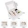 Moretoes 24pcs Bakery Boxes with 3 Styles Window, 8x6x2.5in Treat Boxes
