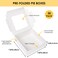 Moretoes 30pcs 8x8x2.5in Bakery Boxes, Cookie Boxes with Window, White