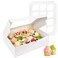 Moretoes 15pcs Cupcake Boxes, 12 Count Bakery Boxes with Windows &amp; Inserts
