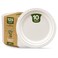 GUSTO 100% Compostable 10 Inch Paper Plates 125 Count] White Heavy Duty Disposable Dinnerware &acirc;&euro;&ldquo; Sugarcane Bagasse, Eco-Friendly &amp; Biodegradable (Formerly Comfy Package)