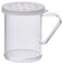 Winco 10 oz Clear Snap-on Lid Dredge