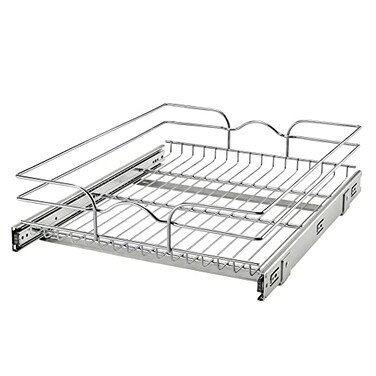Rev-A-Shelf Pullout Drawer Organizer for Kitchen Cabinets, 18" x 22
