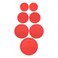 Pyrex 7-Pc Absolute Red Theme Food Storage Replacement Lids - Made in USA