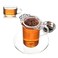 Vankcp 4 Set Tea Strainers with Drip Bowls Loose Leaf Tea Strainers