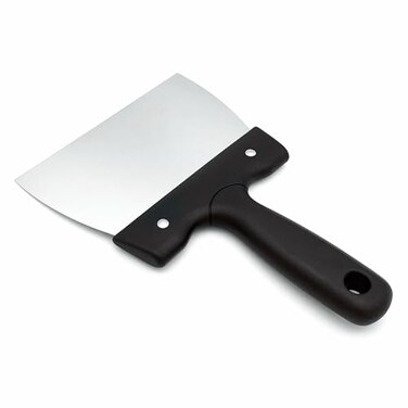 Goldbaking Coating Spatula for Chocolate Scraper Stainless Steel Dough Scraper (small)