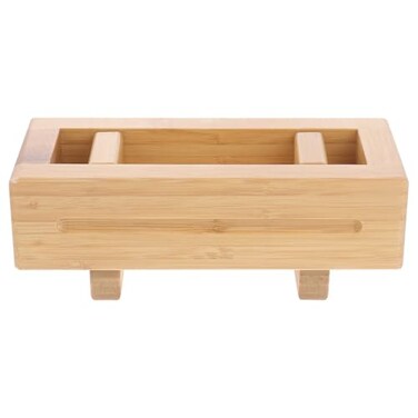 Yardwe Rectangular Sushi Press Mold Box 8.66X3.74X3.14In Bamboo Sushi Maker Rice Roller Mold Diy Making Tool for Home Kitchen and Restaurants