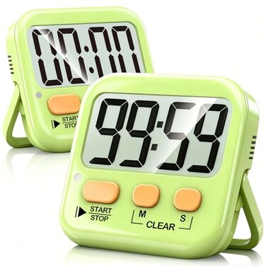 Antonki 2 Pack Digital Timer for Kids Classroom Kitchen Timers for Cooking