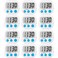 AOUCE Digital Kitchen Timers for Cooking, Timer for Kids 12 Pack White