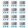 AOUCE Digital Kitchen Timers for Cooking, Timer for Kids 12 Pack White