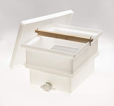Beekeeping Uncapping Tub Honey Extraction Kit - Complete Set with Uncapping Tub, Cover, Cross Frame Rest, Honey Gate, &amp; Grid, Designed for Efficient Honey Processing