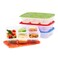 Bentgo Easyboxes Stackable 5-Compartment Lunch Boxes, 8-Piece Set