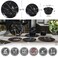 Melamine Dinnerware Sets - 12PCS Plates and Bowls Sets Black Marble Pattern