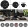 Melamine Dinnerware Sets - 12PCS Plates and Bowls Sets Black Marble Pattern