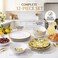 Melamine Dinnerware Sets- 12pcs Melamine Plates and Bowls Set for 4,Indoor and Outdoor Dinnerware, Lemon dinnerware set