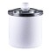 Golden Rabbit Enamelware Canister, 8 cup, Solid White Textured