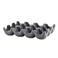Rachael Ray Solid Glaze Ceramics Egg Tray/Holder, 12 Cup, Dark Gray
