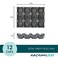 Rachael Ray Solid Glaze Ceramics Egg Tray/Holder, 12 Cup, Dark Gray
