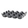 Rachael Ray Solid Glaze Ceramics Egg Tray/Holder, 12 Cup, Dark Gray