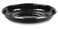 Golden Rabbit Enamelware Pasta Plates, 10 inch, Solid Black Textured, Set of 4