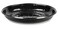 Golden Rabbit Enamelware Pasta Plates, 10 inch, Solid Black Textured, Set of 4
