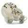 Elama RETROBLOOM Retro Bloom 16 Piece Luxurious Stoneware Dinnerware with Complete Setting for 4, 16pc, Green