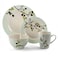 Elama RETROBLOOM Retro Bloom 16 Piece Luxurious Stoneware Dinnerware with Complete Setting for 4, 16pc, Green