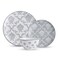 Original Heart 12-Piece Dinnerware Set, Ceramic Dish Set with Plates, Bowls, Nonstick, Durable Stoneware, Grey for Kitchen