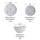 Original Heart 12-Piece Dinnerware Set, Ceramic Dish Set with Plates, Bowls, Nonstick, Durable Stoneware, Grey for Kitchen
