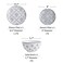 Original Heart 12-Piece Dinnerware Set, Ceramic Dish Set with Plates, Bowls, Nonstick, Durable Stoneware, Grey for Kitchen