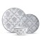 Original Heart 12-Piece Dinnerware Set, Ceramic Dish Set with Plates, Bowls, Nonstick, Durable Stoneware, Grey for Kitchen