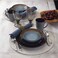 Pfaltzgraff 5239319 Monroe Blue 16-Piece Dinnerware Set, Assorted