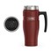 THERMOS Stainless King Travel Mug with Handle, 16oz, Rustic Red