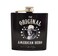 John Wayne 5 oz Steel Flask - Black and White