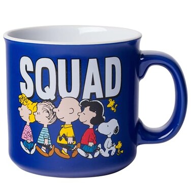 Silver Buffalo Peanuts Squad, Ceramic Camper Mug, 20oz