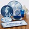 Oceanic 3-Piece Melamine Hostess Set &euro;&ldquo; Includes Chip &amp; Dip Server, 3-Section Relish Tray, and Rectangular Fish Platter &acirc;&euro;&ldquo; BPA-Free, Break-Resistant, Dishwasher Safe &acirc;&euro;&ldquo; Perfect for Indoors or Out