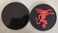 Fireball Cinnamon Whiskey 2 Rubber Bar Coasters Spill Mat Mini Bar Mats