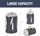 CleverMade Backpack Laundry Duffle Bag Tote with Comfortable Shoulder Straps and Durable Handles - Extra Large Capacity Polyester Clothes Hamper with Drawstring Top Closure Lid, Charcoal