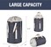 CleverMade Backpack Laundry Duffle Bag Tote with Comfortable Shoulder Straps and Durable Handles - Extra Large Capacity Polyester Clothes Hamper with Drawstring Top Closure Lid, Charcoal