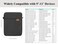 TiMOVO 9-11" Tablet Sleeve Bag Carrying Case with Strap, Black &amp; Grey