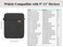 TiMOVO 9-11" Tablet Sleeve Bag Carrying Case with Strap, Black &amp; Grey