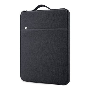 MicaYoung 14 Inch Laptop Sleeve Case Water-Resistant Protecive Bag with Front Pocket Retractable Handle Notebook Carrying Case for 14 Inch Chromebook Notebook,Black