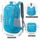 ZOMAKE 25L Lightweight Packable Backpack, Foldable Daypack(Light Blue)