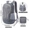 ZOMAKE 25L Lightweight Packable Backpack, Foldable Daypack(Black)