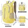 ZOMAKE 25L Lightweight Packable Backpack, Foldable Daypack(Yellow)