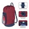 Dalykate Backpack Laundry Bag, Laundry Backpack with Shoulder Straps and Mesh Pocket Durable Nylon Clothes Hamper Bag with Drawstring Closure Red