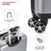 SwissGear 7585 Hardside Expandable Luggage with Spinner Wheels, Silver, Checked-Large 28-Inch