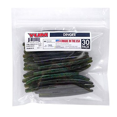 Yum Lures 4" Dinger 30 Count Dingers Elders Magic