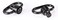 SUNWAYFOTO QD-01 2 Pack QD Tactical Swivel D-Ring Push Button Release Screws
