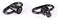 SUNWAYFOTO QD-01 2 Pack QD Tactical Swivel D-Ring Push Button Release Screws