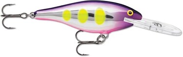 Rapala Shad Rap Crankbait, 2-1/2", Voodoo Haze